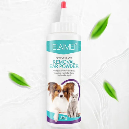Ear Powder Pet Ear Cleaner Pet Ear Hair Removing Powder Healthy Care Anti-Ticks Cleaning Supplies Dog Products for Ear