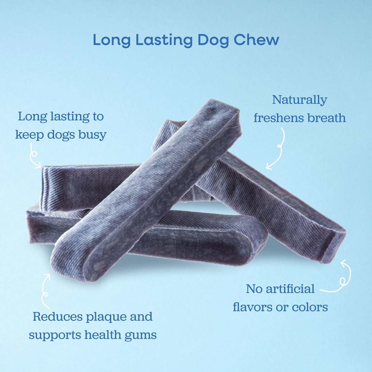Long Lasting Dental Yak Chews - Cranberry and Blueberry Yak Chews