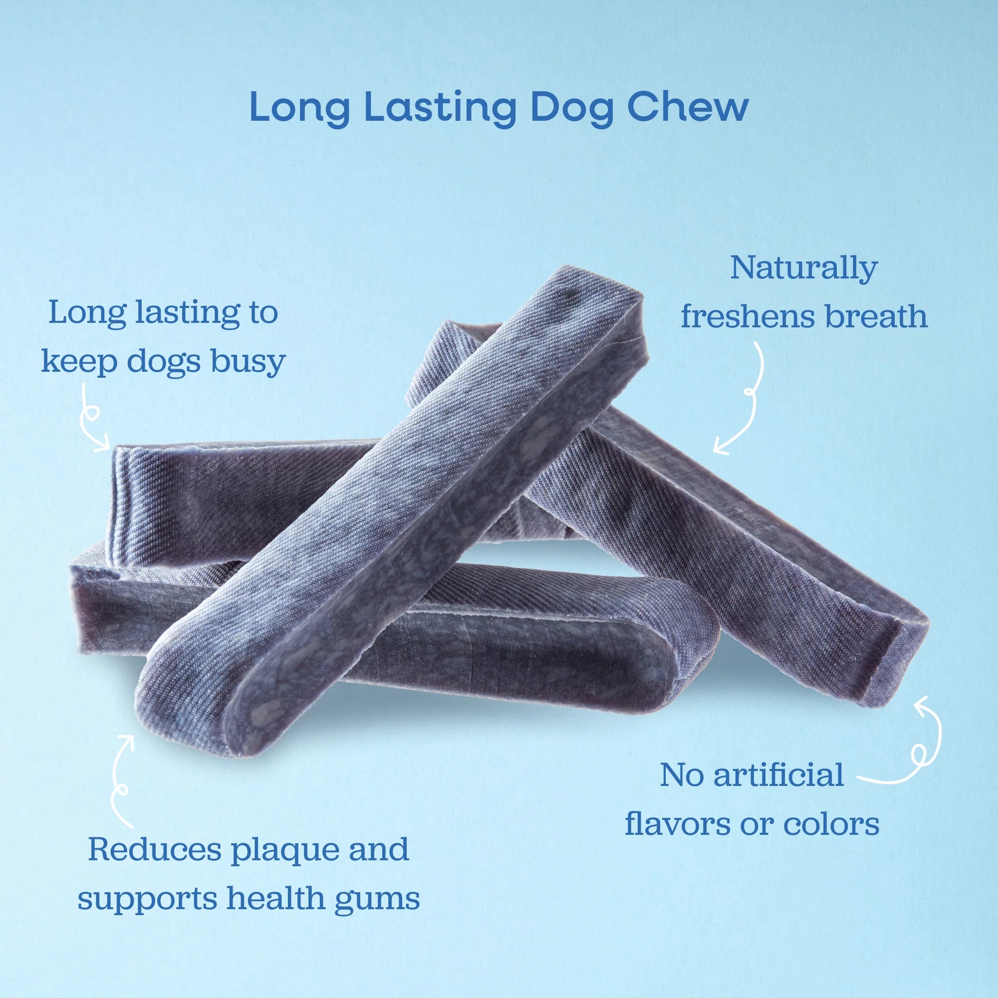 Long Lasting Dental Yak Chews - Cranberry and Blueberry Yak Chews