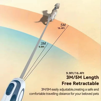 Automatic Retractable Dog Leash Extendable Rope for Outdoor Travel Walking Hiking Small Dogs Traction Rope Cat Lead