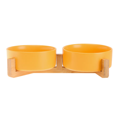 Cat Bowl Double Bowl Ceramic Dog Bowl Cat Food Bowl Pet Food Bowl Cat Food Rice Bowl Dog Bowl Dog Drinking Water Bowl anti Overturning