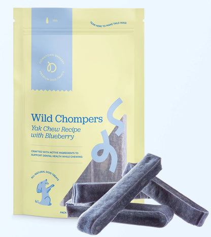 Long Lasting Dental Yak Chews - Cranberry and Blueberry Yak Chews