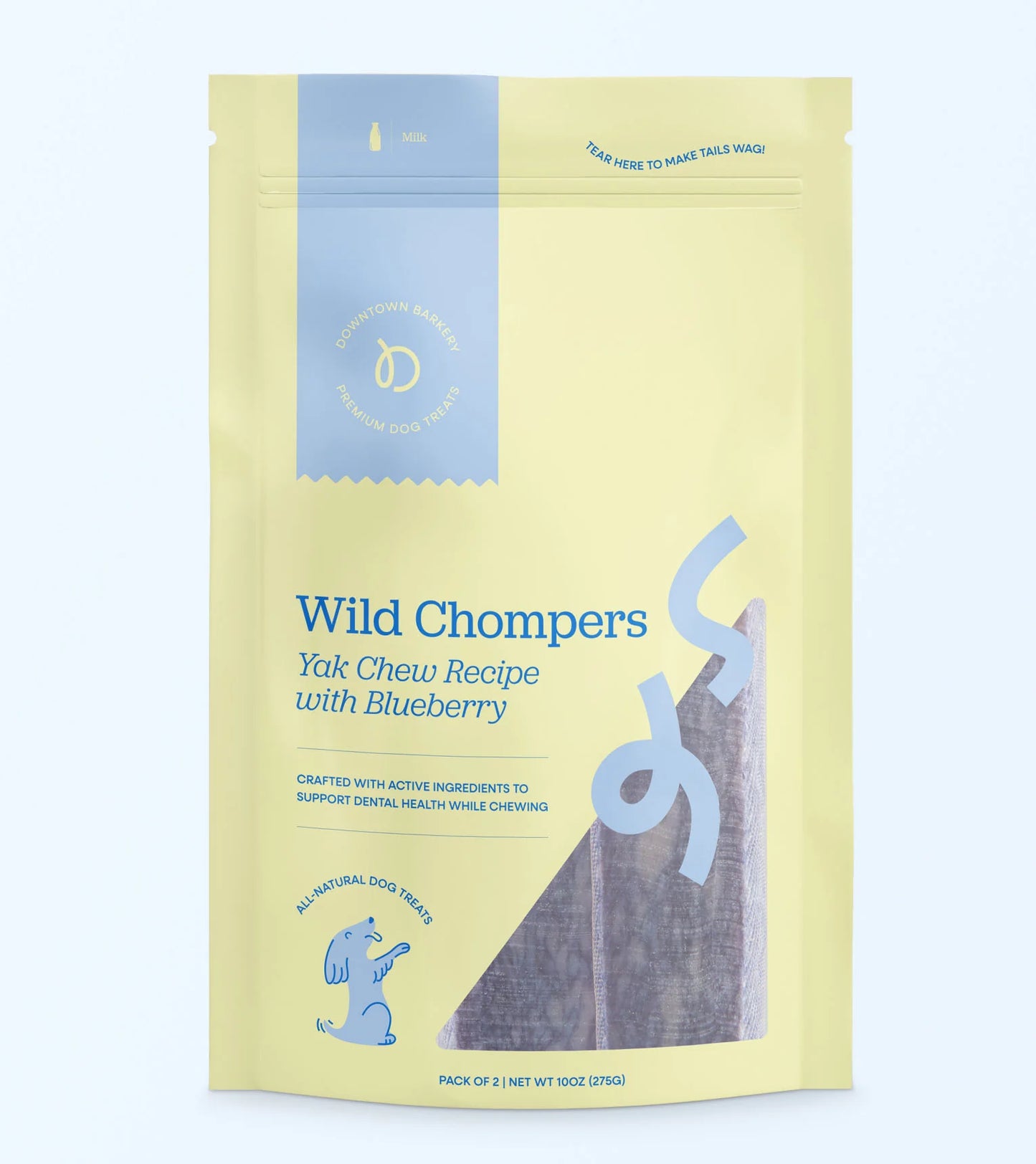 Long Lasting Dental Yak Chews - Cranberry and Blueberry Yak Chews